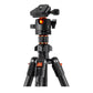 K&F Concept K254C2 K-Series 64" Carbon Fiber Lightweight Travel Tripod with 36mm Metal Ball Head, 8kg Load Capacity and QR Quick Release Plate for DSLR Cameras KF09-123