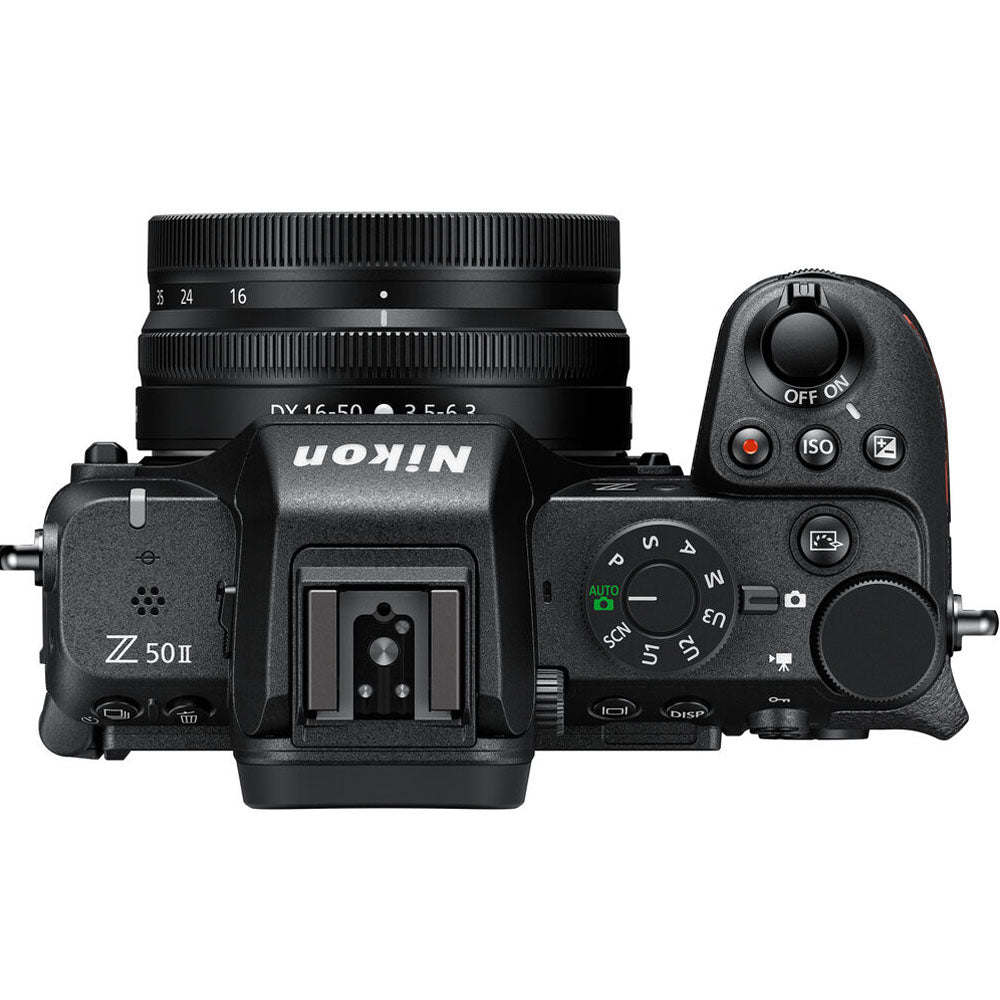 Nikon Z50 II Mirrorless Camera with 16-50mm Lens DX Format APS-C CMOS Sensor, EXPEED 7 Image Processor, 4K UHD / Full HD 120fps Video, 3.2" Tilting Touchscreen LCD, SD Card Slot and WIFI Bluetooth for Photography