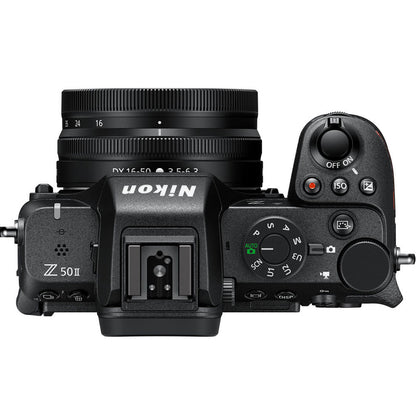 Nikon Z50 II Mirrorless Camera with 16-50mm Lens DX Format APS-C CMOS Sensor, EXPEED 7 Image Processor, 4K UHD / Full HD 120fps Video, 3.2" Tilting Touchscreen LCD, SD Card Slot and WIFI Bluetooth for Photography