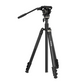 SmallRig CT-210 Aluminum Camera Video Tripod Kit - Snap-On Type Quick Release Fluid Head, Reversible Center Column, 192cm Max Height, 6kg Load Capacity, 4-Section Legs, 360° Panning & 90°/-65° Tilting, Monopod Configuration | 4475