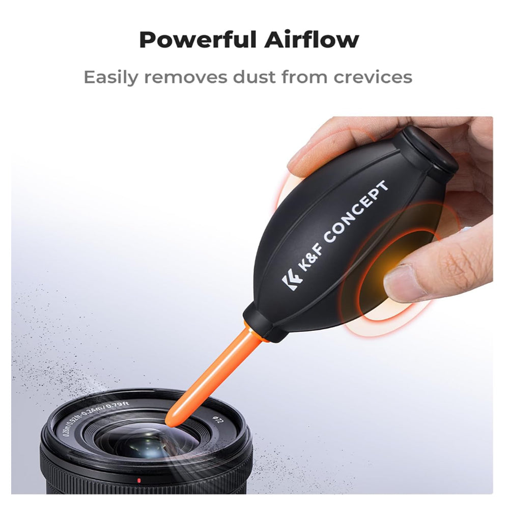 K&F Concept Air Dust Blower Lens and DSLR Mirrorless Camera Cleaner with Long Nozzle Design