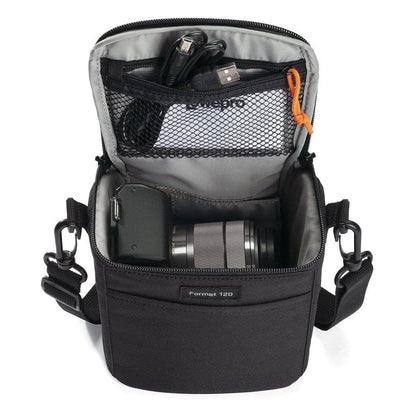 Lowepro Format 120 Camera Shoulder Bag for DSLR, Mirrorless & Camcorder Cameras & Accessories with Weather Resistant Fabric, Grab Handle, Detachable Shoulder Strap & Multiple Secure Pockets