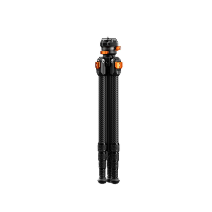 K&F Concept 152cm Carbon Fiber Travel Camera Tripod 6kg Max Load, 360° Panoramic, Twist Lock Legs