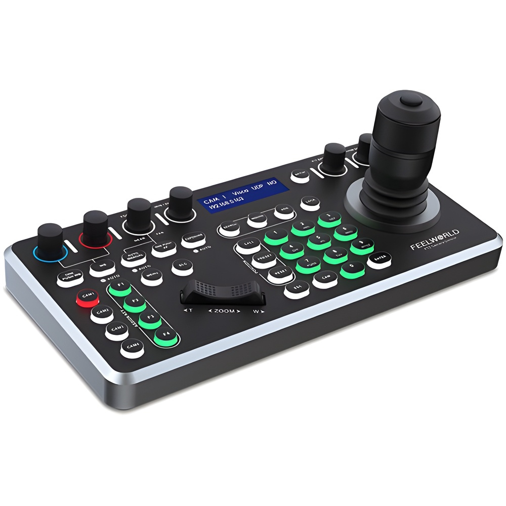 FEELWORLD KBC20 / KBC20N NDI PTZ Camera Controller Joystick Multi-Interface  Keyboard for Live Streaming and Broadcast