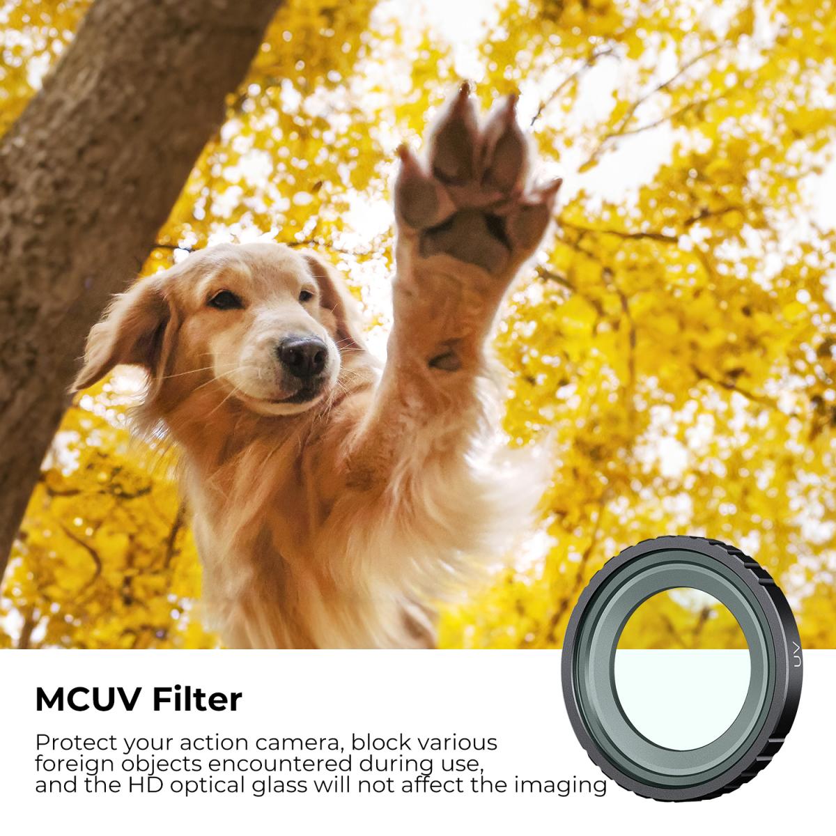 [CLEARANCE] K&F Concept Nano-X Series CPL Circular Polarizer / UV Ultraviolet Filters Lens Filter for Insta360 GO 3  / GO 3S Action Camera with Multi-Coated Optical Glass and Ultra-Thin Aluminum Frame
