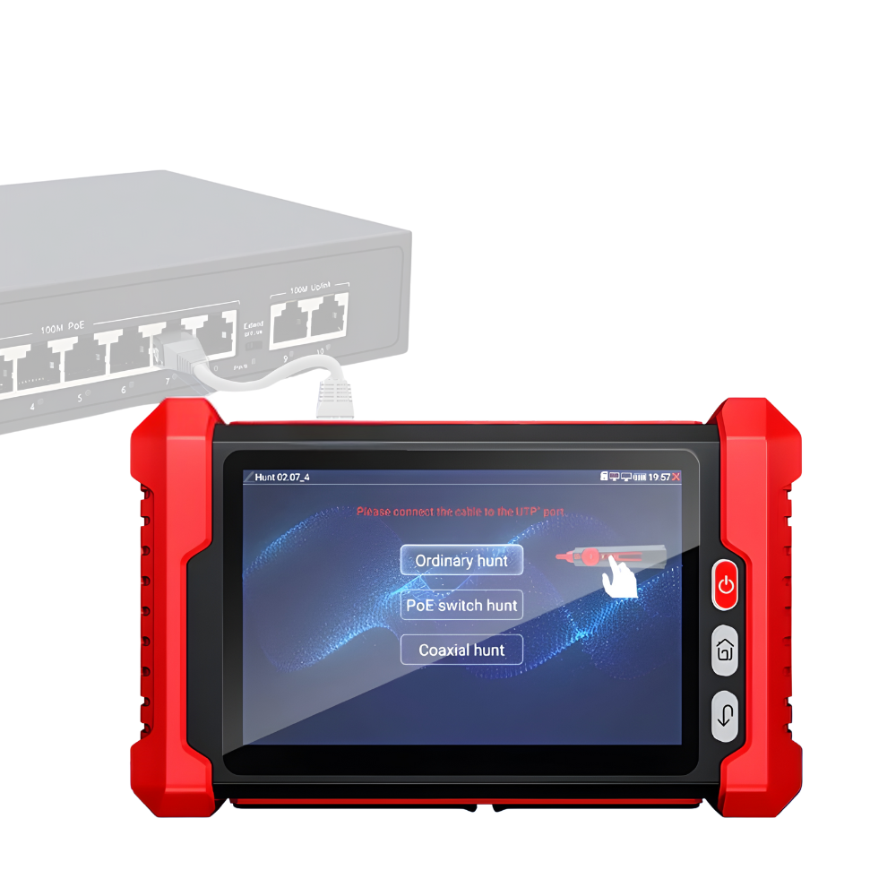 Noyafa HD IPC Tester, 4K IP & 8MP HD Camera Support, WiFi, 8x Zoom, Cable & Fiber Test