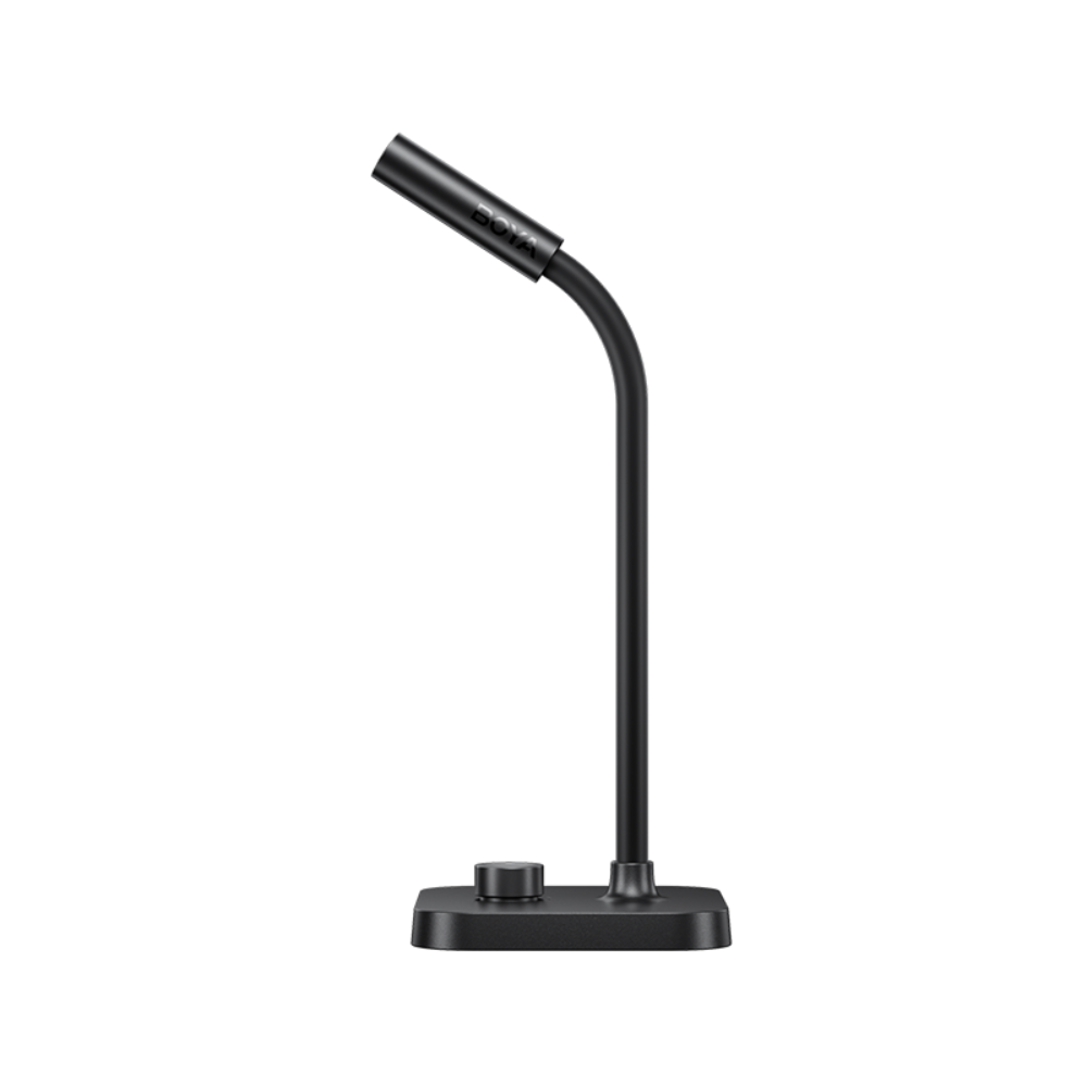 BOYA CM40 Gooseneck Condenser Microphone – Professional Mic, Noise Cancellation, Mute & Gain Control