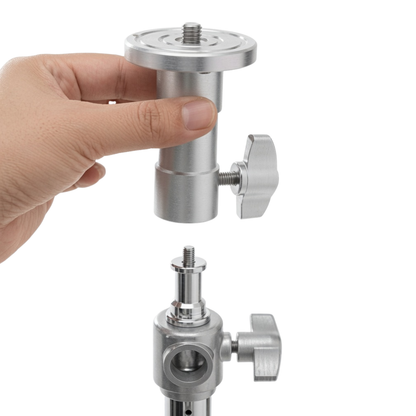 Meking H-5670 Light Stand Adapter 5/8" (16mm) Baby Pin to Baby Receiver Mount