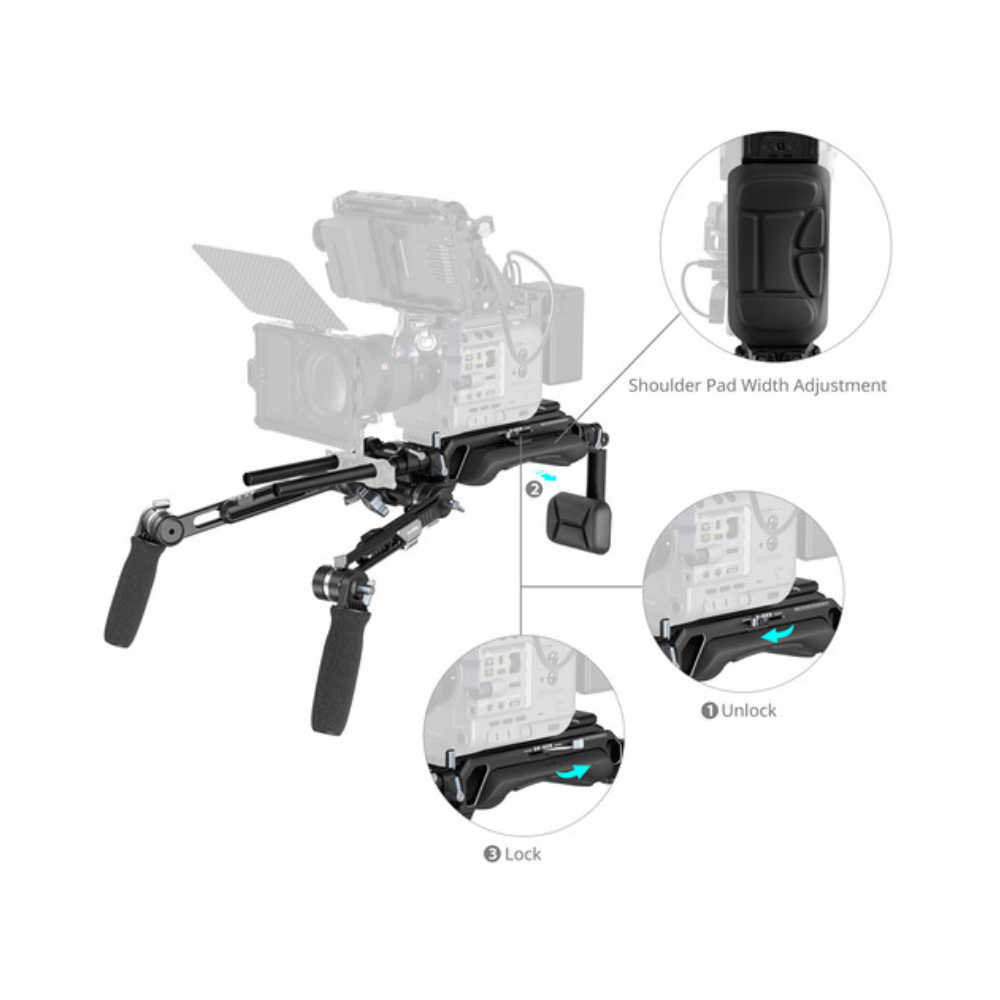SmallRig SR009 HawkLock VCT-14 Type Shoulder Rig | 5199
