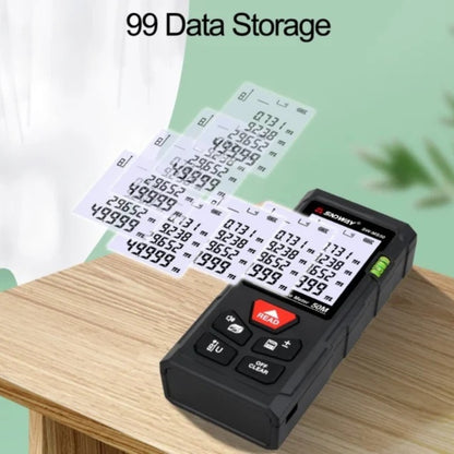 [CLEARANCE] SNDWAY Digital Laser Distance Meter with 50 Meters Measurement Range, Laser Class II, +2mm Accuracy, LCD Backlight Display, 99 Units Data Storage, Multiple Measurement Unit and Function Options for Industrial & Home Improvements | SW-MS50