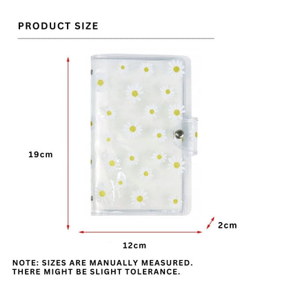 [CLEARANCE] Pikxi 96 Pockets Flowers Style Photo Album with Slip On Latch Cover for Fujifilm Instax Mini Instant Camera - Yellow Daisy