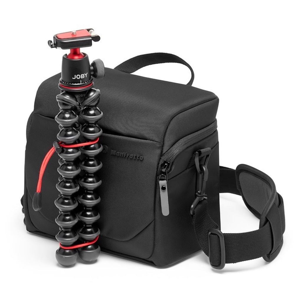 Manfrotto Advance Camera Shoulder Bag Water-Resistant Storage Bag for DSLR/SLR/Mirrorless Cameras, Lenses & Drones with Removable Dividers & Rain Cover