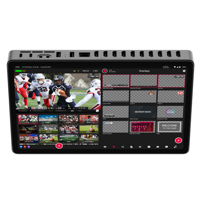 Yololiv YoloBox Extreme All in One 4K UHD Multi Camera Livestreaming & Switching System HDMI | NDI | USB-C & A Inputs, Built-in Audio Mixer, SD / no Sim Card Slot, Ethernet, WIFI 7, 4G Network Streaming, Up to 20 Max Live Switch Sources