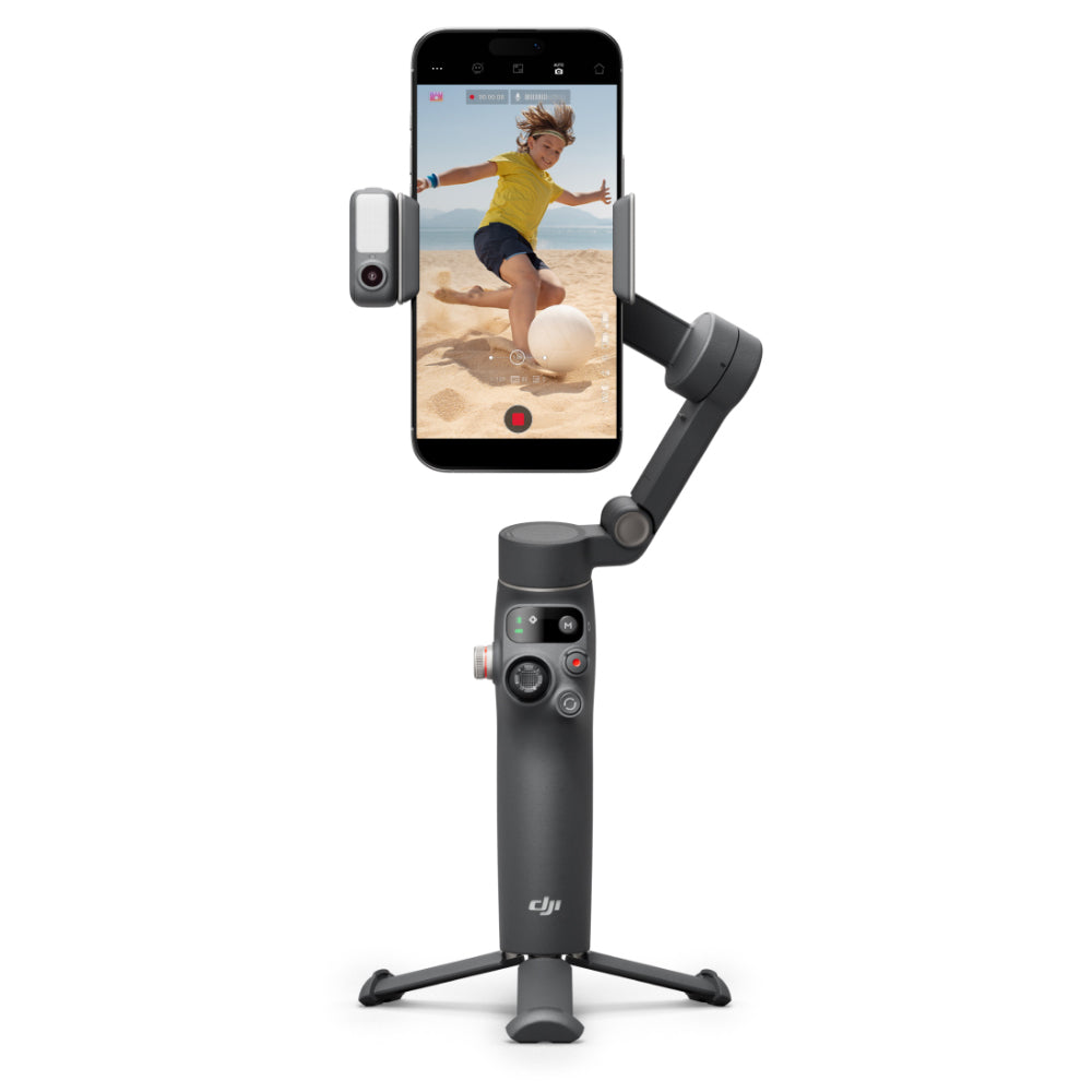 DJI OSMO MOBILE 7P / 7 Series Smartphone Lightweight Gimbal Stabilizer with Magnetic Phone Clamp, 2.4GHz Bluetooth Connectivity, Intelligent Subject Tracking Module, 7th Gen Stabilization, 3350mAh Battery, Onboard and App Controls