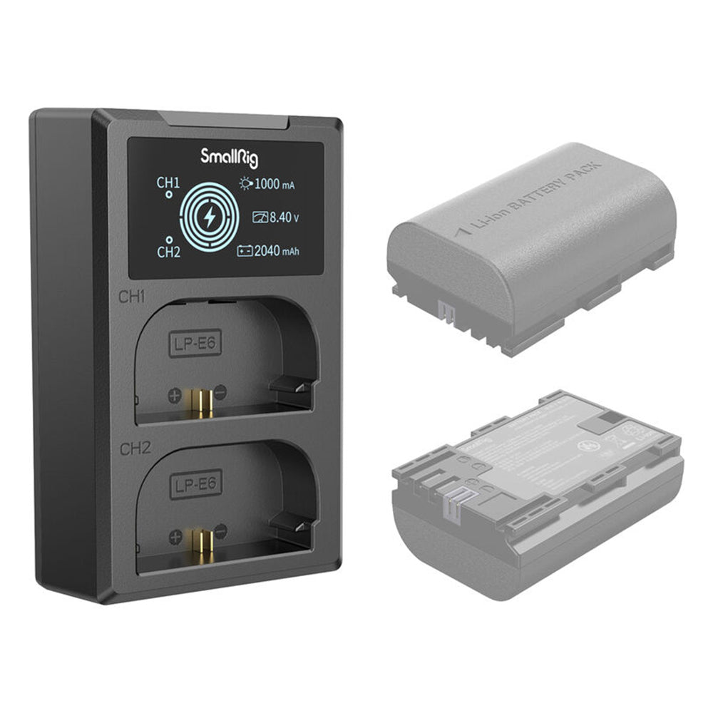 SmallRig Camera Battery Charger Kit For NP-FW50 | NP‑FZ100 | LP-E6NH | NP‑W235