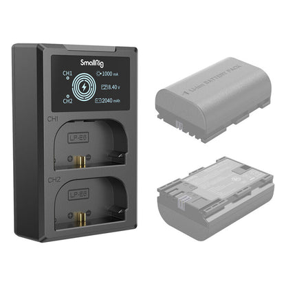 SmallRig Camera Battery Charger Kit For NP-FW50 | NP‑FZ100 | LP-E6NH | NP‑W235