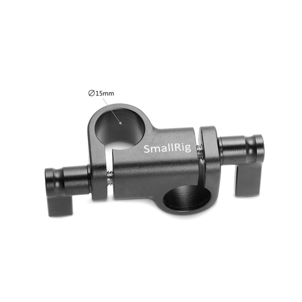 SmallRig 90 Degrees LWS 15mm Rod Clamp with Aluminum Locks via 2 Thumbscrews for Microphone Shock, DIY Camera/Camcorder Video Rigs Shoulder Mount 2069