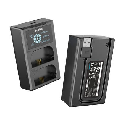 SmallRig LP-E6P 2x Camera Battery with Dual Charging Kit