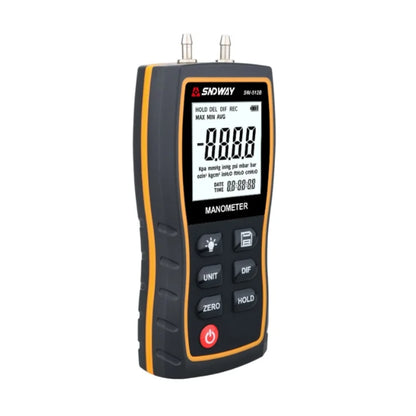SNDWAY Digital Manometer Air Pressure Gauge with +39.99 kPA Measurement Range, LCD Display, Multi-Unit Switching and 3.18mm Pressure Connection | SW-512B