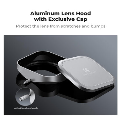 K&F Concept FUJIFILM X100 Series NO-X MCUV Ultraviolet Filter with Lens Cap & Hood for FUJI X100, X100F, X100S, X100T, X100V, X100VI Cameras - Multi-Coated Optical Glass, Magnetic Frame, High-Definition, Waterproof & Scratch-Resistant
