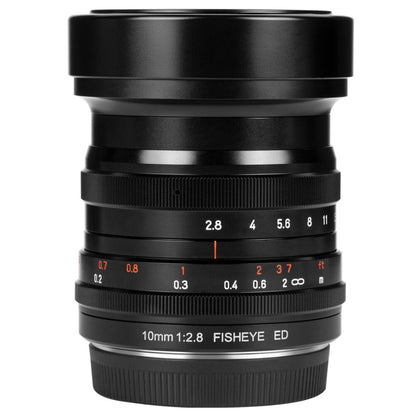 7Artisans 10mm F/2.8 Full Frame Format Nikon Z Mount Ultra Wide Angle Fisheye Prime Lens MF Manual Focus Large Aperture for Mirrorless Cameras