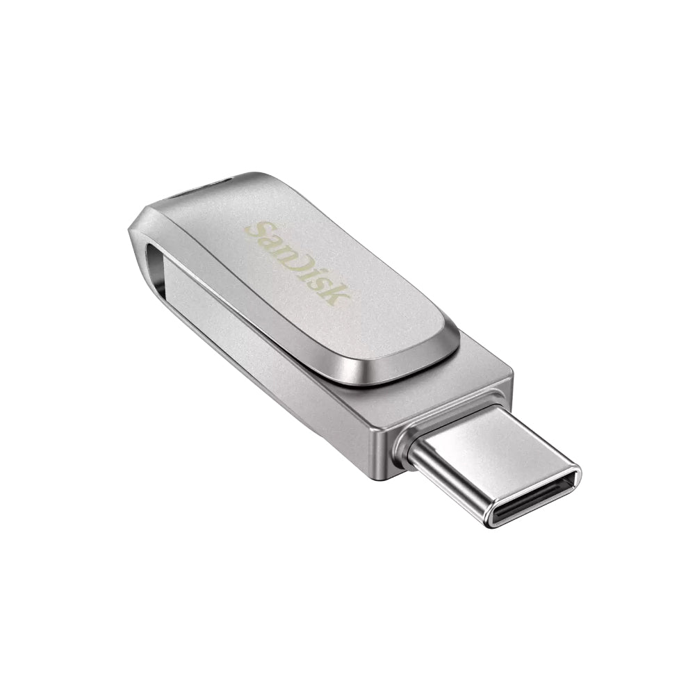 SanDisk Ultra Dual Drive Luxe 512GB 1TB USB A 3.2 Gen 1 to Type-C OTG Flash Drive with 400MB/s Read Speed and SanDisk Memory App Support | Silver