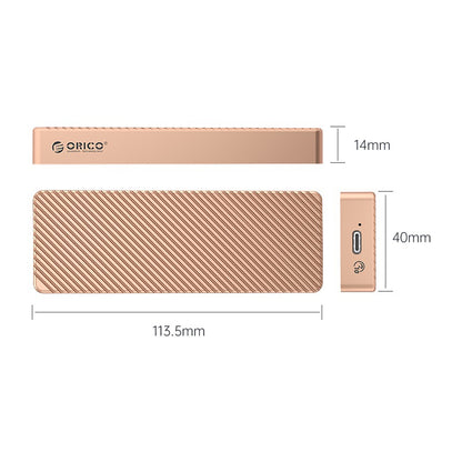 ORICO M.2 SATA / NVME SSD Solid State Drive Enclosure with USB3.2 Gen 2 x2, 20Gbps Transfer Rate, 4TB Max Capacity with PCIe 3.0, TRIM, UASP and SMART Function for Smartphone PC Desktop Laptop | M213C3-G4 | Gray, Rose Gold, Silver