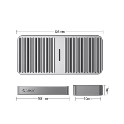 ORICO M.2 NVME SSD Solid State Drive Enclosure with USB4 Type-C Interface, 40Gbps Transfer Rate, 4TB Max Capacity with UASP TRIM Function for Smartphone PC Desktop Laptop | M224C3-U4 | Gray, Rose Gold, Silver