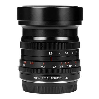7Artisans 10mm F/2.8 Full Frame Format Panasonic L Mount Ultra Wide Angle Fisheye Prime Lens MF Manual Focus Large Aperture for Mirrorless Cameras
