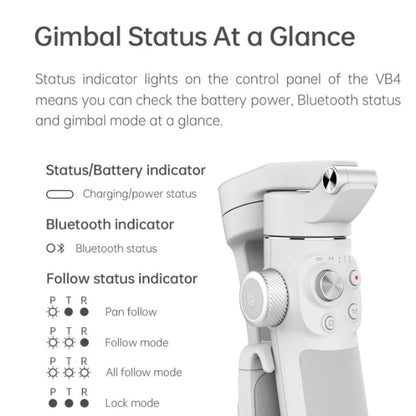 [CLEARANCE] FeiyuTech Vimble 4 Kit 3-Axis Smartphone Gimbal Stabilizer with Built-In Battery, Magnetic Accessory Mount for iPhone and Android Phone, Huawei, Samsung Galaxy, Google Pixel, OnePlus, Xiaomi, Oppo, Vivo, etc. | FEIYU VIMBLE 4 KIT