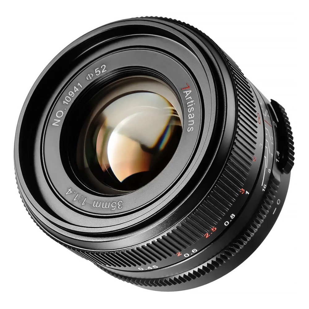 7Artisans 35mm F/1.4 Mark III Full Frame Format Nikon Z Mount Compact Portrait Prime Lens MF Manual Focus Large Aperture for Mirrorless Cameras | Black Titanium Gray
