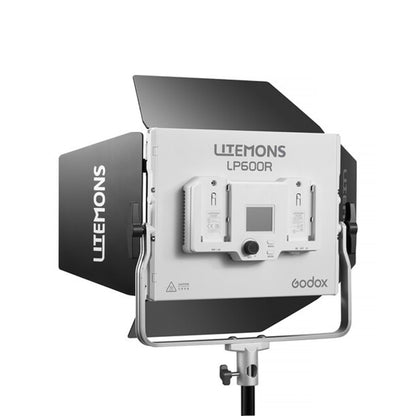 Godox LiteMons LP600 Series Bi-Color / RGB 10x8" LED Light Panel with 2800-6500K / 1800-10,000K CCT, Optiol NP-F Battery Power, Onboard & App Control for Live Streaming, Vlogging, Video Content Creation & Studio Lighting | LP600BI LP600R