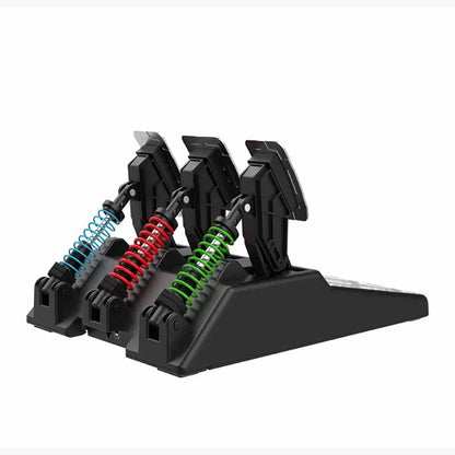 PXN A3 Hall Effect Racing Pedal Set for PC, PS4, PS5, Xbox Gaming Console with Adjustable Spring Force, Magnetic Technology, Anti-Slip Aluminum Mat | Video Game Driving Controller