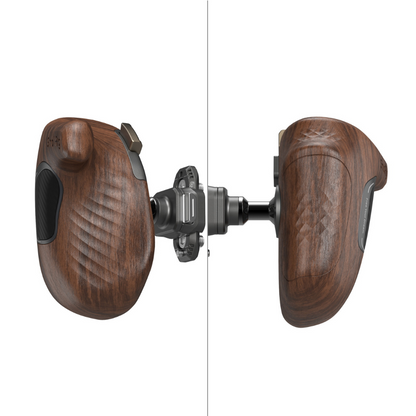 SmallRig ImageGrip Rotating Wooden Handle Grip with ARRI Style Rosette & HawkLock H22 NATO Rail / Clamp, Up to 15KG Max Payload for DSL Mirrorless Camera Shoulder Rigs | 5161 | 5162