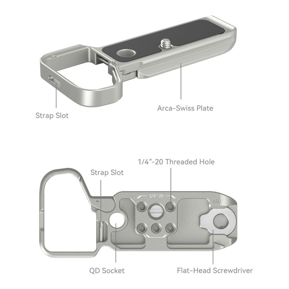 SmallRig Arca-Type Baseplate for Sony a7C II & a7CR Cameras - Hinged Door at Battery Compartment, Multiple Mounting Options, Unobstructed Access to Ports & Tilt Screen, Lightweight & Compact Design | 4439 4438