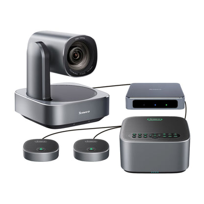 Tenveo VA612 GROUP Video Conferencing System Set with 4K UHD 12X Optical Zoom PTZ Camera, Power Hub, Bluetooth Speakerphone with Built-in Omnidirectional Microphone for Live Streaming, Broadcast, Gaming & Meeting
