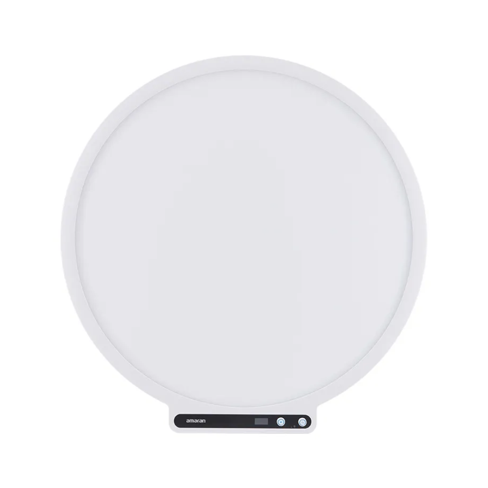 Aputure Amaran Verge Max Kit Flicker-Free 60W LED Panel Light 22" Circular Edge, 2700K-6500K Bi-Color CCT, USB C PD, High CRI 96 TLCI 98, Sidus Link / Bluetooth App Control and Portable Design for Photography, Video and Content Creation