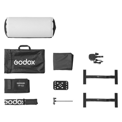 Godox TP-S4A / TP-S2A Inflatable Air Softbox Diffuser Kit Set Bundle for KNOWLED TP-4R / TP2R LED Tube Light with Grid, Skirt and Air Pump for Photography, Studio Lighting and Equipment