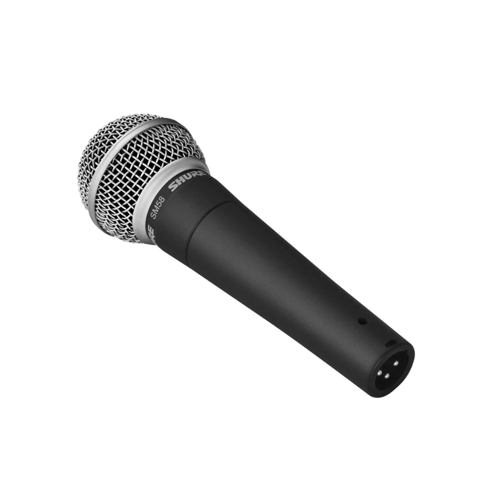Shure SM58 Cardioid Dynamic Vocal Microphone for Live Performance, Studio Recording, Music Instruments & Podcasting | SM58-LC