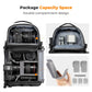 K&F Concept 10L Camera Crossbody Bag Single Sling Strap Hardshell Backpack for Travel & Photography Padded Dividers for Cameras, Lenses, Drones, Smartphones, Tablets & Accessories - Sony FUJIFILM Canon Nikon Panasonic Lumix DJI iPhone iPad - Black