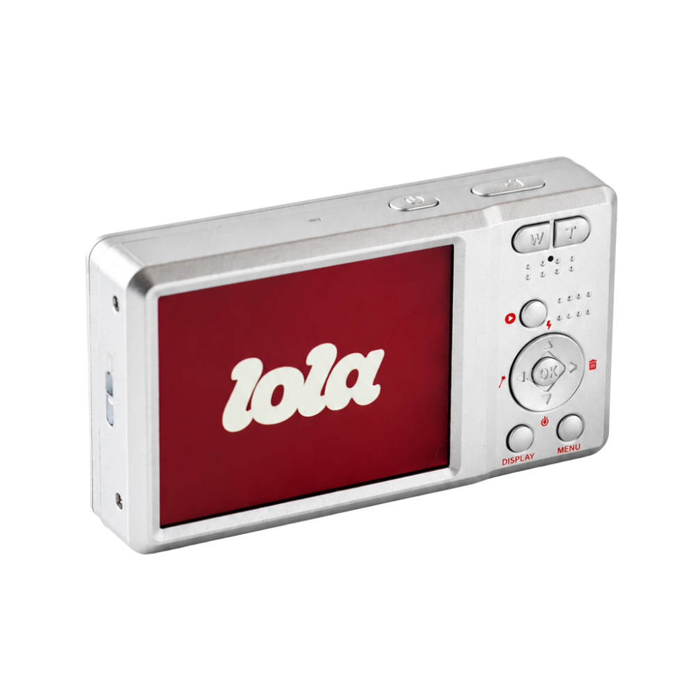 LOLA Retro Digital Compact Camera 8MP CMOS 4K 20X Zoom 2.8" IPS Display 20 Filters Built-In Flash
