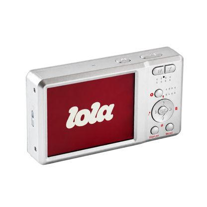 LOLA Retro Digital Compact Camera 8MP CMOS 4K 20X Zoom 2.8" IPS Display 20 Filters Built-In Flash