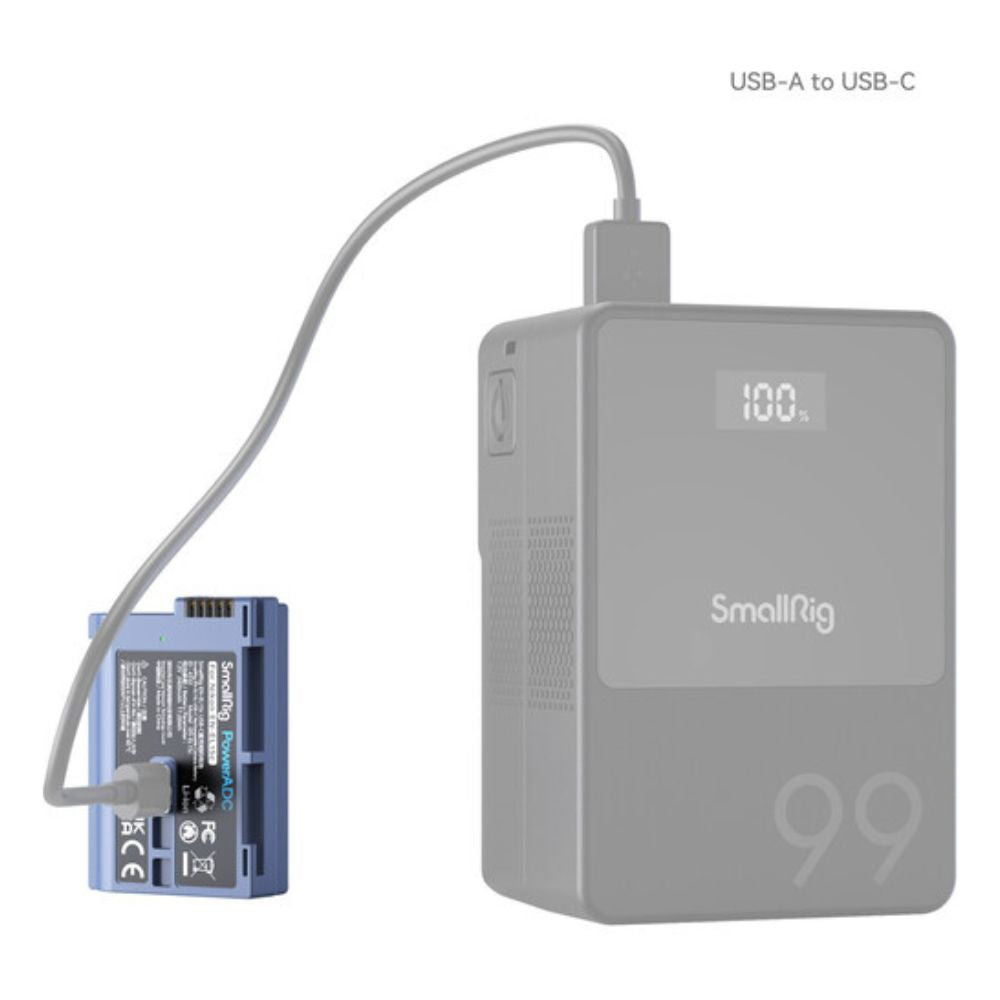 SmallRig EN-EL15c Rechargeable Li-Ion Battery Pack 2400mAh 7.2V with USB Type C Charging Cable for Nikon Z8, Z7II, Z7, Z6II, Z6, Z5, D850, D810, D810A, D780, D750, D610, D500, D7500, D7200 | 4332