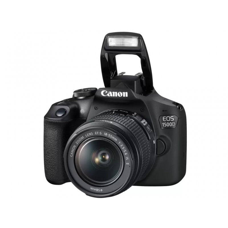 Canon EOS 1500D DSLR Camera Kit with EF-S 18-55mm f/3.5-5.6.1 IS II Lens, 24.1MP APS-C CMOS Sensor, DIGIC 4+ Image Processor, 1080p 30fps FHD Video, Wi-Fi & NFC, LCD Display & 9-Point Autofocus
