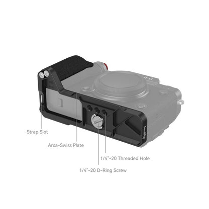 SmallRig L-Shape Bracket for FUJIFILM X-T5 Camera with Silicone Grip - Arca-Type Baseplate, Shutter Button, Lightweight & Compact Design, Unobstructed Access to Ports, Buttons & Flip Screen, Multiple Mounting Options | 4260 4136