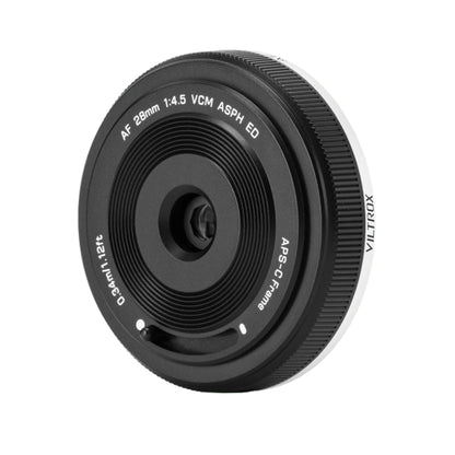 Viltrox AF 28mm f/4.5 FE VCM ASPH ED Sony E-Mount | Nikon Z | FUJIFILM XF Mount Auto Focus Prime Pancake Lens with Full Frame Optics and APS-C Format with Ultrathin Design, STM Motor for Sony, Nikon, Fujifilm Mirrorless Cameras