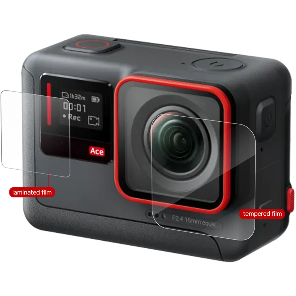 TELESIN 9H HD Tempered Glass Screen Protector for Insta360 ACE | ACE PRO Action Camera