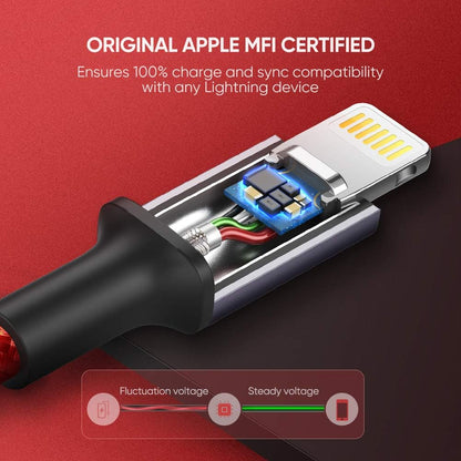 [CLEARANCE] UGREEN 1 Meter USB A 2.0 Male to Lightning Fast Charging Nylon Braided Charging Cable with 480Mbps Data Transfer Speed for iPhone SE 3/13 Pro/13 Pro Max/13/13 mini, iPad 9, iPhone 12/12 Pro/12 Pro Max,11/11Pro/11 Pro Max/XS/XS Max