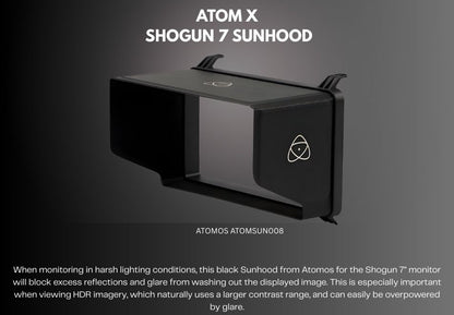 Atomos 7" Sunhood for Shogun 7 HDR Video Monitor