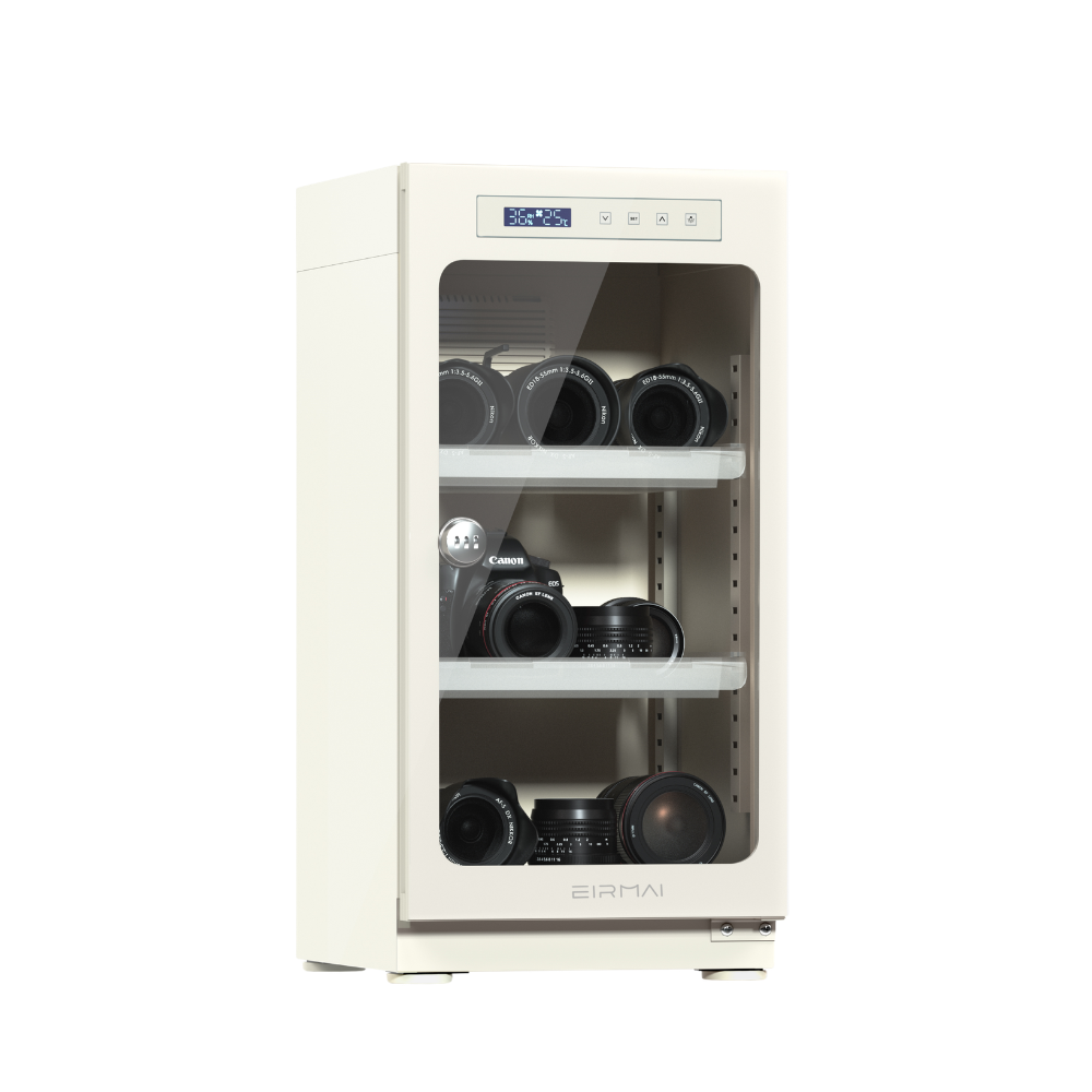 Eirmai MRD-55T 50L Electronic Dry Cabinet Camera Lens Dehumidifying Storage Box | Black, White